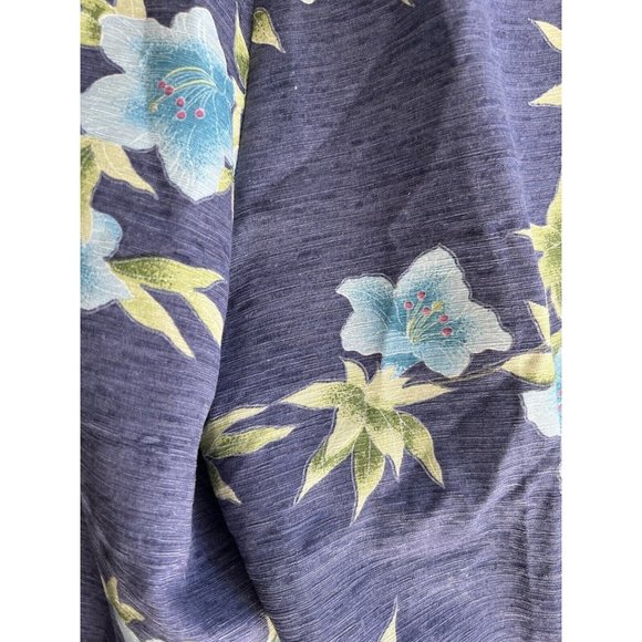 Tommy Bahama Womens Size 6 Cropped Blue Floral Print 100% Silk Pants - Picture 11 of 11